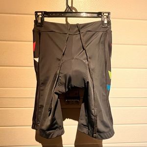 Beroy - Womens Large - Padded Bicycle Shorts - Black / Multi Colour